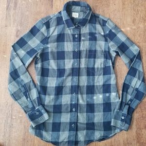 ⚡️ 4 for $25! ⚡️ J. Crew Perfect Fit Gray and Navy Flannel